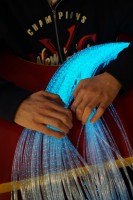 FiberGlow: 100 kabels, 1 meter lang