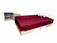 Muziek-tril waterligelement Seine, 130 x 240 x 50 cm shakers, tilliftuitsparing excl. hoes
