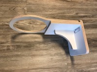 Witte verstelbare wandbeugel bubbelunit, ø 15 cm