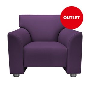 **Van €1295 Voor €895 Stoel Joelle Paars ZOLANG DE VOORRAAD STREKT