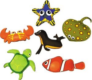 Van € 30 voor € 22,5: Duikbeesten, set van 6 -ACTIE-