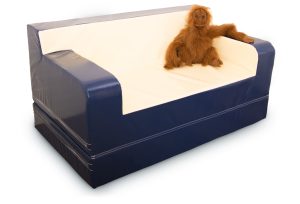 Klapbank tweezits Classic met armleuningen, afm.150 x 85 x 75 cm