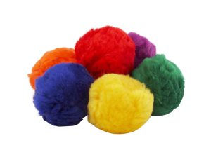 Zachte fluffy ballen, set van 6