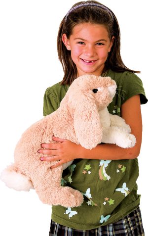 Handpop Knuffel konijn, 43 cm