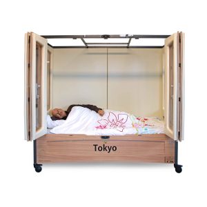 Tokyo 90 x 200 cm, omranding 140 cm hoog (totale hoogte 197,5 cm)