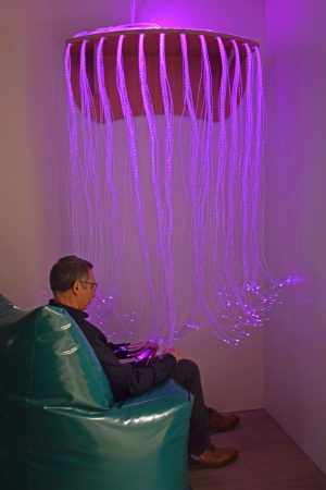 Van € 233,5 voor € 187: FiberGlow schap met watervaleffect 100 x 41 cm beuken -ACTIE-