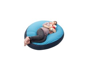 PrimaSit Easy zitzak XL ø 150 cm (blauw/donkerblauwe rand)