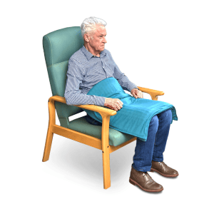 Dagdeken in kwal. 1010, groen, afm. 125/70 cm, 4,5 kg.  (incl. waszak + wasinstructie)