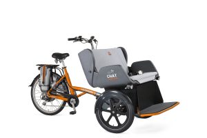 Chat riksja fiets (standaard kleur mat oranje/geel RAL2000)