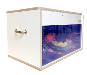 Blacklight aquarium, draagbaar (70 x 40 x 40 cm) (WIT)
