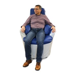 PrimaSit Dynamic, zitgedeelte blauw/overig bisonyl lichtgrijs (zonder verzwaring)