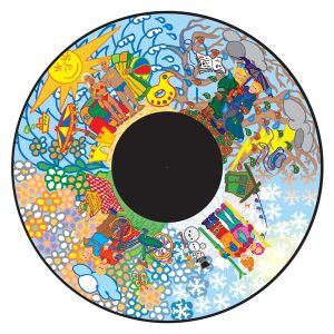 6"  Magnetisch Effectwiel 4 Seizoenen