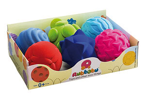 Rubbabu whacky balls, set of 6 pieces