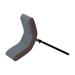 Hoofdsteun grijs/bruin/zwart tbv Poire beleefstoel