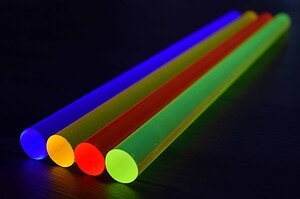 **Set fluostaven 40 cm, 4 stuks (4 kleuren)