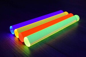 **Set fluostaven 20 cm, 4 stuks (4 kleuren)