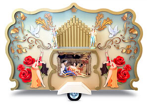 Draaiorgel, 180 x 120 cm