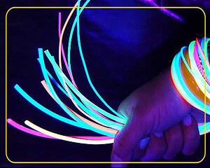 Fluosnoer ø 4 mm, per meter lichtrood