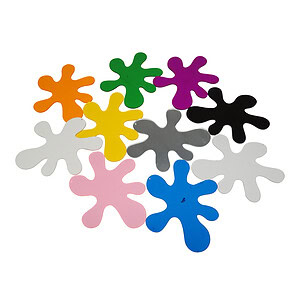 Rainbow splats, 10 stuks ( 52 cm x 40 cm)