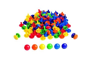 Aximo rollen 150 stuks in 6 kleuren (groot, ø 3,5 cm)