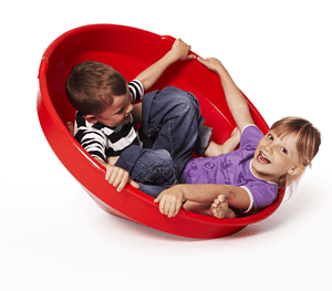 Grote draaitol, rood ø 80 cm