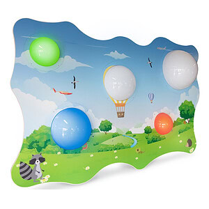 LED bollenlichtwand interactief met print