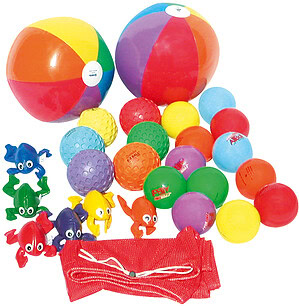 Set met toebehoren voor reuzezwaaidoek (parachute)