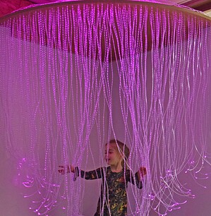 Fiberglow schap voor regendouche, kwart rond 120 x 120 cm Beuken