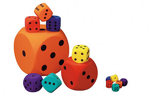 Dobbelsteen 7 x 7 x 7 cm