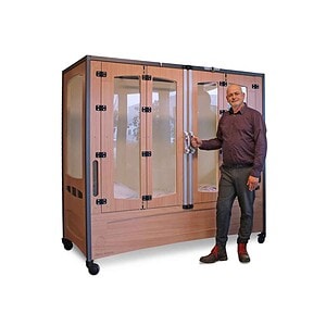 Tokyo 90 x 200 cm, omranding 140 cm hoog (totale hoogte 197,5 cm)