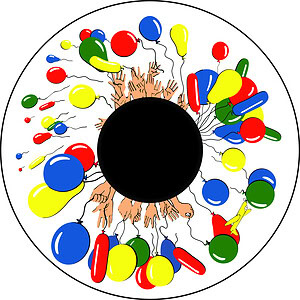 6" Magnetisch Effectwiel Ballonnen