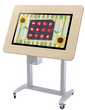 BelevenisTafel Gehandicaptenzorg, kantelbaar incl. hoog/laag en wielenset