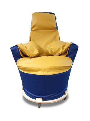 Verrijdbaar onderstel (wit) t.b.v. PrimaSit Dynamic zitzakstoel