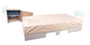 Music vibrating water lying element Seine, 100 x 200 x 50 cm shakers, hoist recess, incl. cover