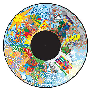 6"  Magnetisch Effectwiel 4 Seizoenen