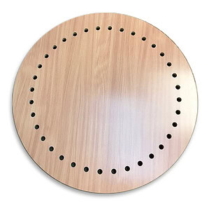 Fiberglow schap berken melamine beuk voor regendouche, rond ø 100 cm