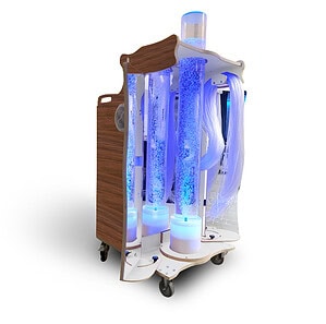 Snoezelkar Eric Deluxe Wit/Dark Hazelnut