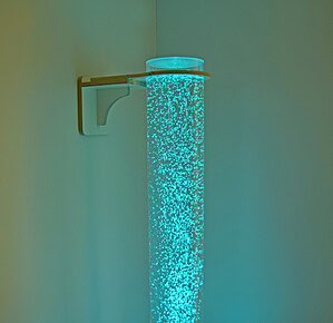 Witte verstelbare wandbeugel bubbelunit, ø 25 cm