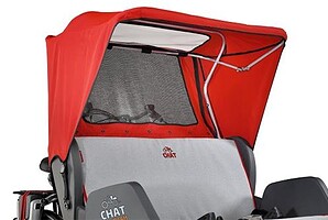 Huif rood t.b.v. de Chat riksja fiets