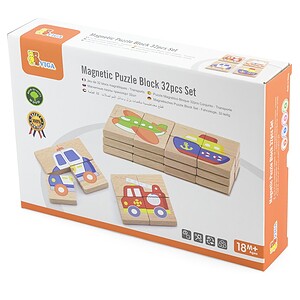 Magneetpuzzel Voertuigen (32-delig)