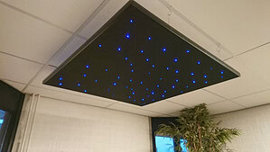 Starry sky panel, 120 x 120 cm, black (includes hanging kit)