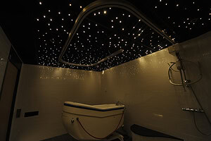 4 Astro LED system ceiling panels 60x60 cm, black incl. 3 mtr. cord