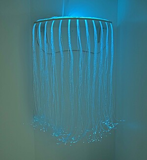 FiberGlow schap met watervaleffect 100 x 41 cm (WIT)