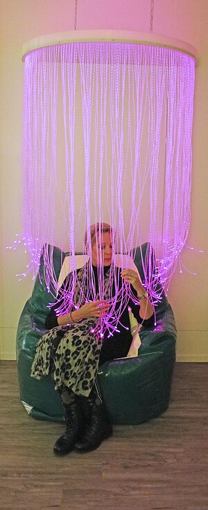 Fiberglow schap voor regendouche, half rond 120 x 60 cm wit