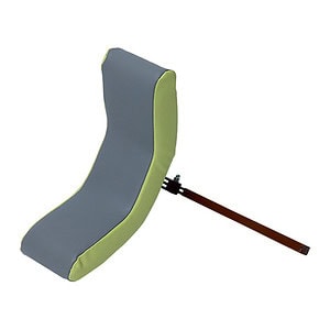 Hoofdsteun grijs/groen/bruin tbv Poire beleefstoel