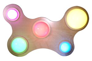 LED bollenlichtwand interactief