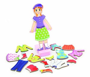 Dress up girl, magnetic