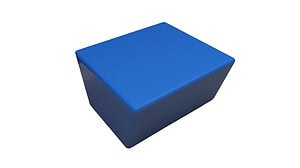 Quadrato table trapezoid, 85 x 77 x 45 cm