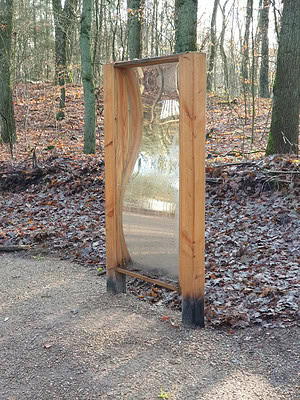 Lachspiegel staand (op palen, buitenuitvoering)