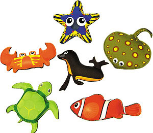 Duikbeesten, set van 6